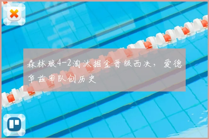 森林狼4-2淘汰掘金晋级西决，爱德华兹率队创历史